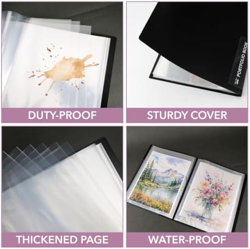 Mr. Pen- Art Portfolio Folder, 12.7"x9.25" Inner Sheet Size, 40 Pocket - Image 4