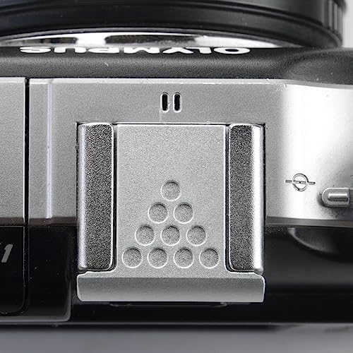 Metal Universal Hot Shoe Cover for Camera, Silver - Image 5