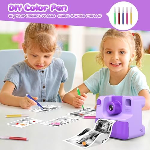 Kids Camera Instant Print, Christmas Birthday Gifts for Girl Boys Kids 3-12 - Image 5