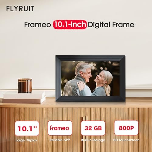 Frameo 10.1" Digital Picture Frame WiFi 32GB, Birthday Gifts for Mom, Women - Image 2