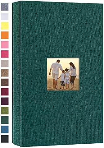 potricher Photo Album 4x6 Pictures, 300 Pockets, Linen Cover, Dark Green by potricher