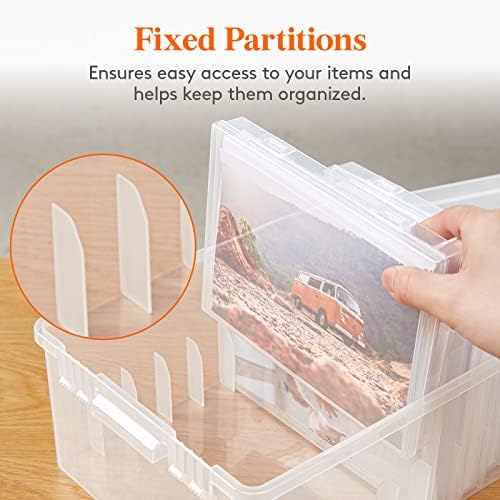 Lifewit 9 Pcs 5"x7" Photo Storage Box, Acid-Free, Clear - Image 5
