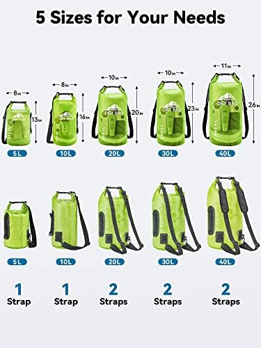 HEETA Dry Bag Waterproof Backpack with Phone Case 5L/10L/20L/30L/40L - Image 2