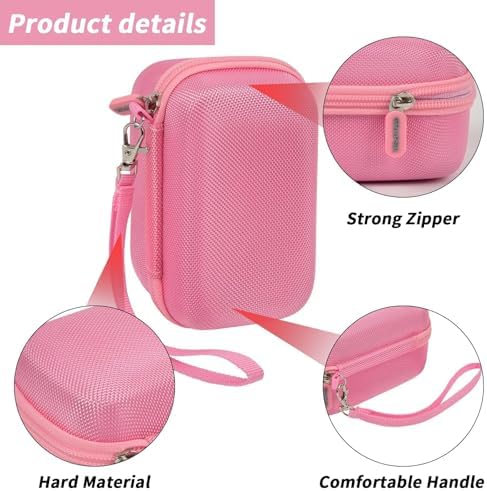 Digital Camera Case for Travel & Cruises, Case Only, Pink - Image 3