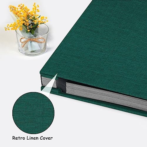 Zesthouse Photo Album Self Adhesive Pages, 60 Pages Magnetic Scrapbook Albums with Sticky Page, Photos Album Holds 8x10 & 5X7 & 4x6 & 6x8 & 3x5, Large Picture Book Ideal Gift for Family Wedding Baby - Image 4