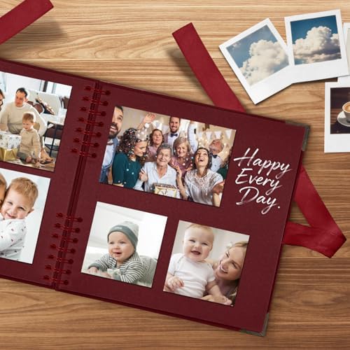 Scrapbook Album 12x12 Inch - Hardcover Kraft Paper Photo Album with 40 Pages, Memory Book for Wedding, Anniversary, Family, Christmas, Baby Shower, Ideal for Preserving Precious Moments - Image 3