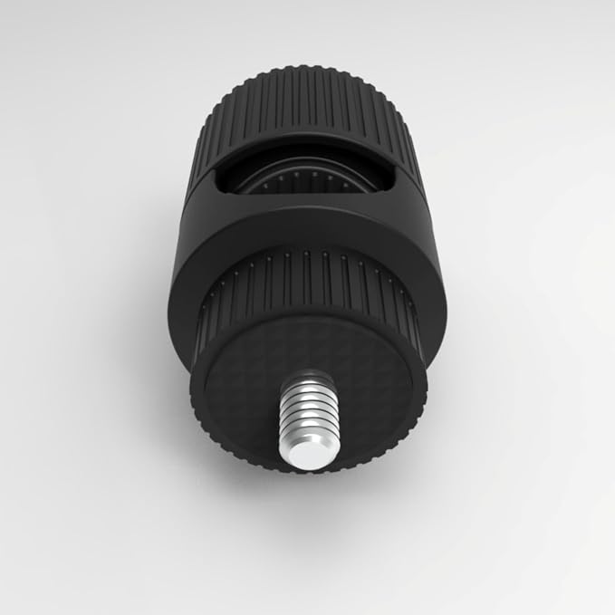 Plastics Round Tube Clamp with 1/4 Inch Screw for Camera Phone Mount Tripods Stand 12mm to 23mm Diameter Plastics Pipe Clamp Base - Image 4