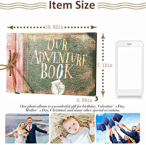 Handcrafted Adventure Book DIY Memory Scrapbook Diary - Image 3