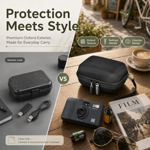 Case for KODAK Snapic A1 35mm Film Camera, Protective Travel Bag(Black) - Image 4