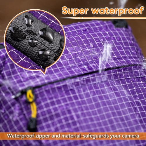 HIKEMAN Shoulder Bag Case for Camera - Outdoor Waterproof Shockproof Camera Bag,Detachable Strap for Daily Use,Travel,Cycling Climbing(Black) - Image 3