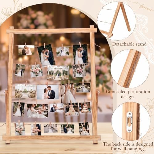 Cinnvoice 33x25'' Wedding Decorations Freestanding Photo Display Board - Image 3