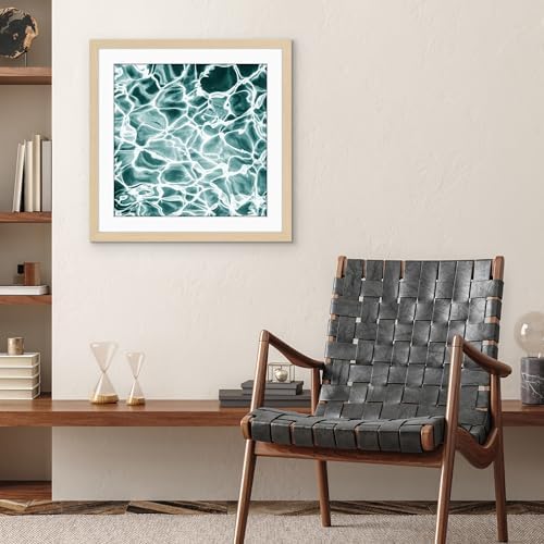Americanflat 24x24 Poster Frame - Matted to 20x20 - Natural Oak - Image 4