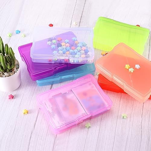 PATIKIL 4"x6" Photo Storage Box 2Pack Picture Organizer Cases Clear - Image 7