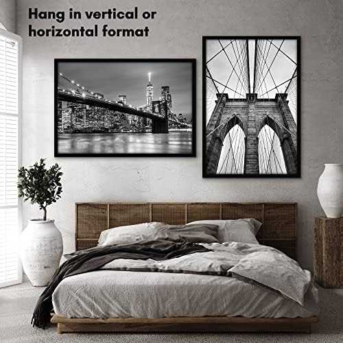 Americanflat 27x40 Poster Frame - Engineered Wood - Black - Image 5