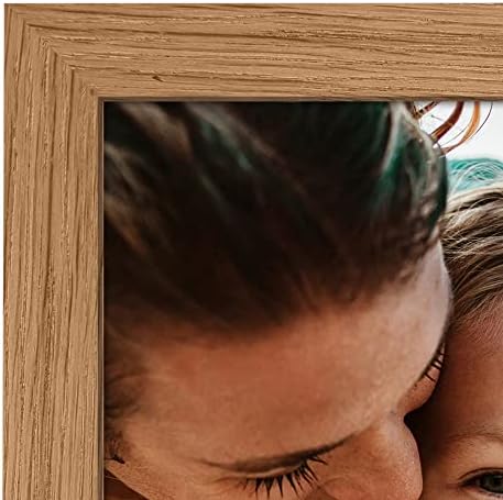Americanflat 4x6 Hinged Triple Picture Frame - Engineered Wood - Dark Oak - Image 7