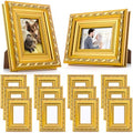 12 Pcs 2 x 3 Inch Small Gold Picture Frames Bulk Vintage by Unknown