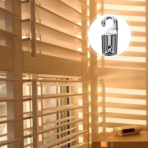 OSALADI 4pcs Hardware Tilt Wand Tip Repair Window Blind Tilt Wand Tip for Broken Horizontal Blind Hardware Wand Vertical Blinds Replacement Parts for Interior Windows Silver - Image 6