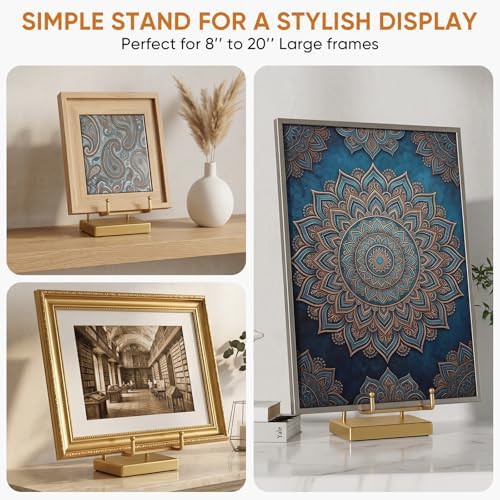 8'' Plate Stands for Display, No Assembly Required Picture Frame Stand - Image 2
