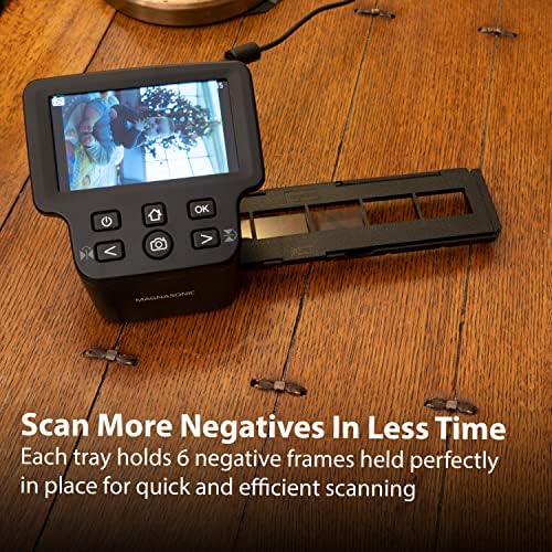Magnasonic Long Tray Negative Film Holder for 35mm Compatible Film Scanners, Holds 6 Negative Frames to Speed up Processing Time, Easy To Use, Gently Flattens and Protects Film Edges - Set of 3 (NT01) - Image 3
