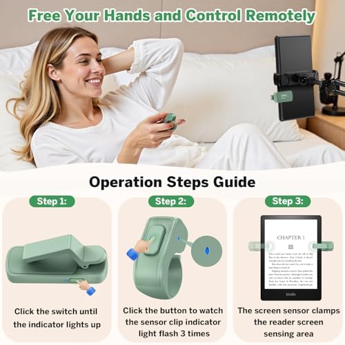 Page Turner Ring for Kindle,Remote Control for iPhone iPad Tablets eReaders - Image 3