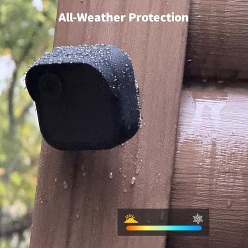 Tonton Silicone Case Cover for All-New Blink Outdoor 4 / 2K+, Weatherproof Silicone Protective Skin with Sun Hood, Full Camera Protection for Blink Outdoor 4 Smart Security Camera, Black (1 Pack) - Image 4