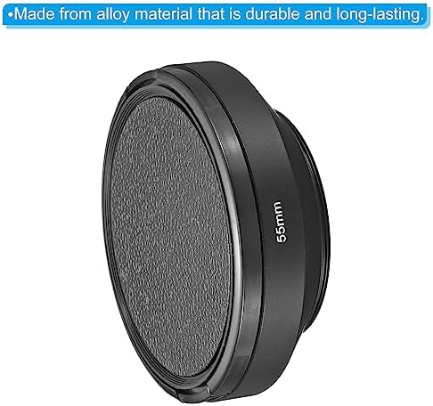 PATIKIL 55mm Lens Hood, Wide Angle Matte Surface Anti-Reflective Inside Hood with Cap and Cleaning Cloth for Camera Lens, Black for Nikon, for Fujifilm, for Pentax, for Leica - Image 4
