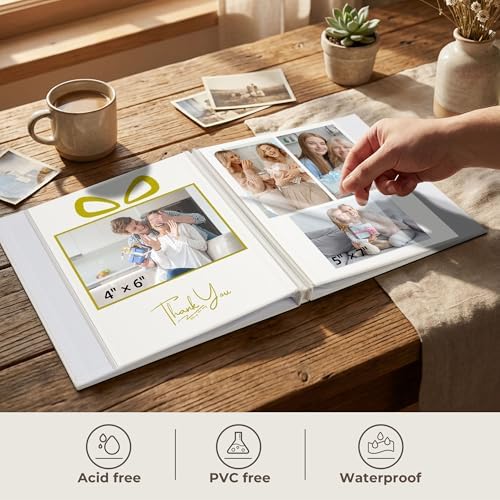Vienrose Gift Self Adhesive Photo Album 13.2x12.8 40 Pages Beige - Image 3