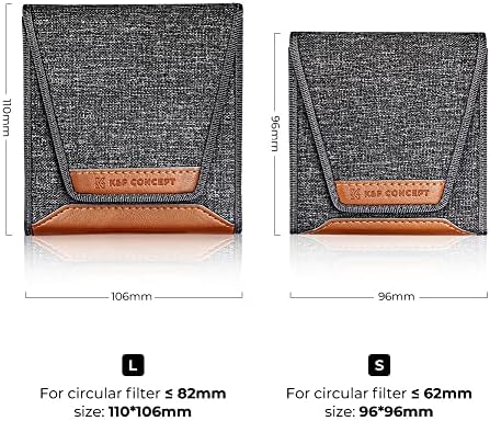 K&F CONCEPT Lens Filter Pouch, Lens Filter Case Up to 62mm - Image 4