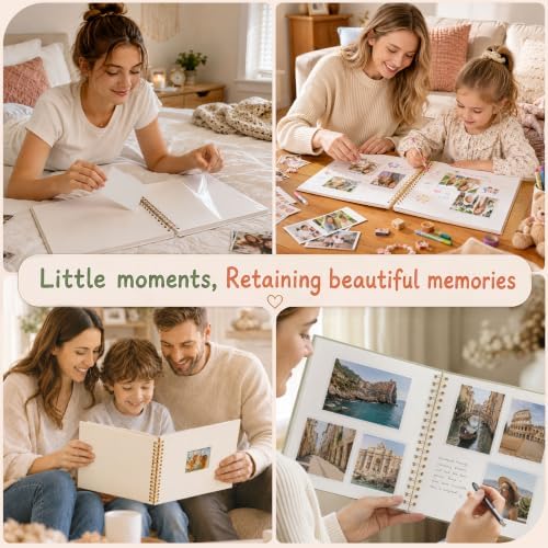 10x10 Spiral Self Adhesive Photo Album 40 Pages Beige - Image 5