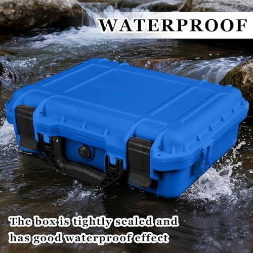 Relaxweex 14.3 x 11.4 x 4.5 Inch Hard Case, Stripe Shell, Blue - Image 5