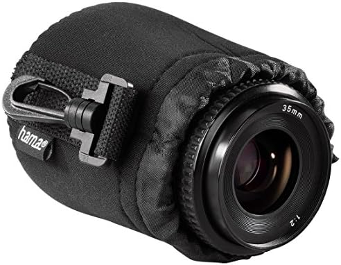 Hama 126693 | Small Neoprene Pouch for Camera Lens, Black by Hama
