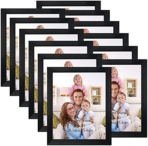 Giftgarden Black 8x10 Picture Frame Bulk, Multi 8 x 10 Photo Frames Set for Wall Hanging or Tabletop, 12 Pack by Giftgarden
