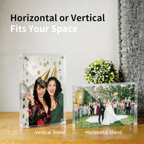 3Pack 4x6 Inch Clean Acrylic Picture Magnetic Frames - Image 6
