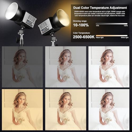 PULUZ Portable Video Light, COB Fill Light with 2500-6500K Adjustable Color Temperature, 8 Creative Lighting Effects, Perfect for Photography Studio, Outdoor Shooting and Live Streaming - Image 6