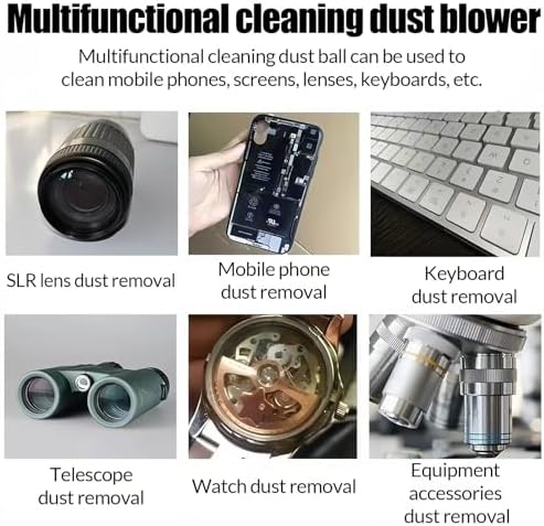 Air Duster, Large Dust Ball Hair Dryer Manual Silicone Blow Pump Cleaning Tool Coffee Grinder, Camera, Keyboard, Watch Dust Removal Tool Coffee Cleaning Tool (Green) - Image 7