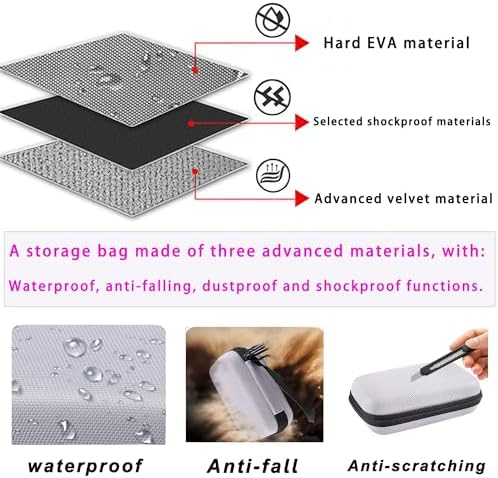 Hard EVA Carrying Storage Case Compatible with KODAK Snapic A1 35mm Film Camera/EKTAR H35N Half Frame Film Camera Protective Travel storage box (grey) - Image 4