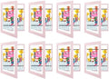 8 Pack 10x12.5 Front-Opening Kids Artwork Frames Changeable (Light Pink) by GoldenStateArt
