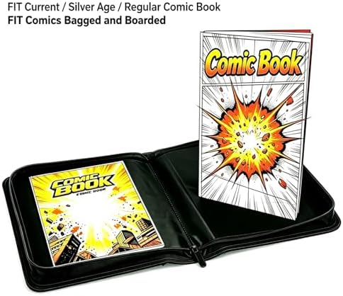 Comic Book Binder, 30 Pockets Comic Book Storage Album, for Current, Silver Age, Regular Comics Bagged and Boarded, Sleeves for Displaying Comic Books and Comics Book Storage (White) - Image 3