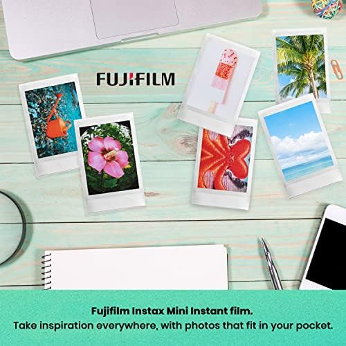 Fujifilm Instax MiniI 12 Instant Film Camera Mint Green, Fujifilm Instax Mini Twin Pack Instant Film 20 Prints, Prtotective Case, Gift Bundle - Image 6