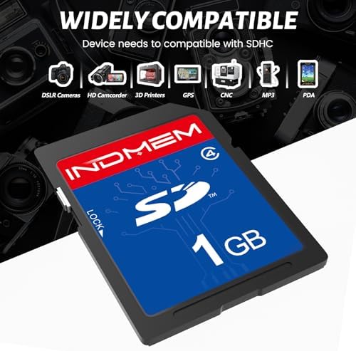 SD Card 1GB Class 4 Flash Memory Cards MLC Stanard Secure Digital Cards Camera Cards, 1GB(1pc) - Image 2