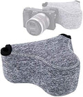 JJC Grey Ultra Light Neoprene Camera Case for Sony a6600 a6500 a6400 a6300 a6100 a6000 a5100 +18-55mm/E 50mm F1.8 Lens, Pouch Bag for Fuji X-T30 X-T20 X-T10 +16-50mm, Canon PowerShot SX530 SX540 G3X by Fotasy