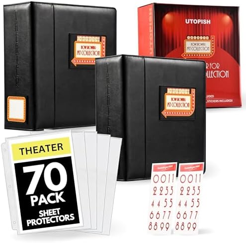 UTOPISH Show-Bill Binder 2 Pack - Large Broadway Program Album, 70 Sleeves by UTOPISH
