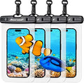 Hiearcool Waterproof Phone Pouch, Waterproof Phone Case, 4-Pack Clear by Hiearcool