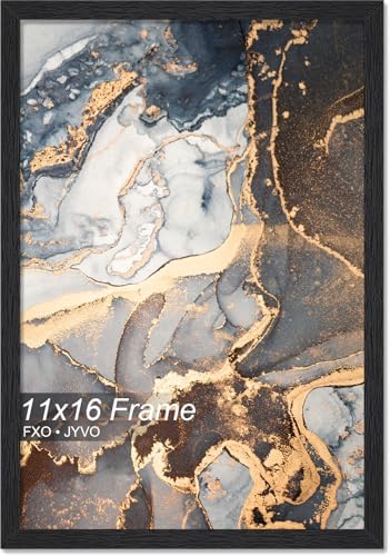 Fxojyvo 11x16 Picture Frame Black Engineered Wood Wall Hanging by Fxojyvo