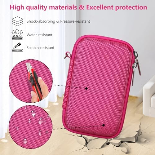Hard Travel Case for Sony ZV-1, ZV-1F, ZV-1 II Camera, Rosered - Image 4