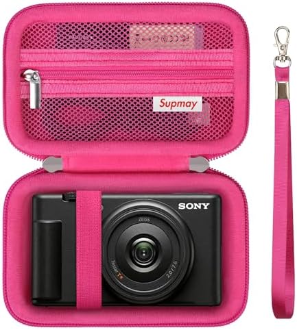 Hard Travel Case for Sony ZV-1, ZV-1F, ZV-1 II Camera, Rosered by Supmay