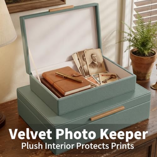 Decorative Storage Boxes with Lids Set-2 Store Photos, Letters Memory Box - Image 2