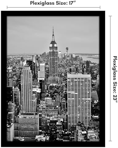 Americanflat 17x23 Poster Frame - Engineered Wood - Black - Image 2