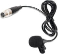 Replacement Lavalier Lapel Microphone for Phenyx Pro Wireless Bodypack Transmitter, UHF Bodypack Microphone for PTU-71/PTU-7000/PTU-6000 with Mini 3 Pins XLR Connector by Unknown