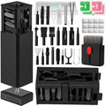 Cell Phone Cleaning Kit, iPhone Cleaning Kit for Charging Port Cleaner Keyboard Cleaning Kit for Airpods/Android/USB C/Earbuds/Laptop/iPad/Camera Lens with Stylus Pen (Black (with Putty and Cloth)) by GintaXen